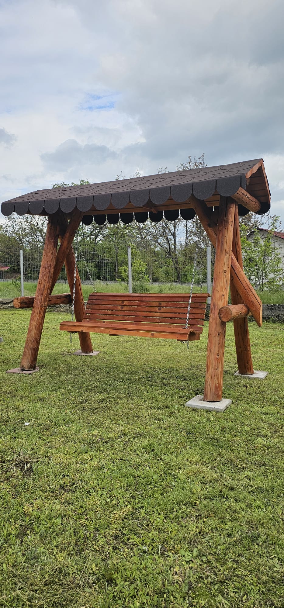 Balansoar Rustic din Lemn Masiv – Model Clasic - imagine 26