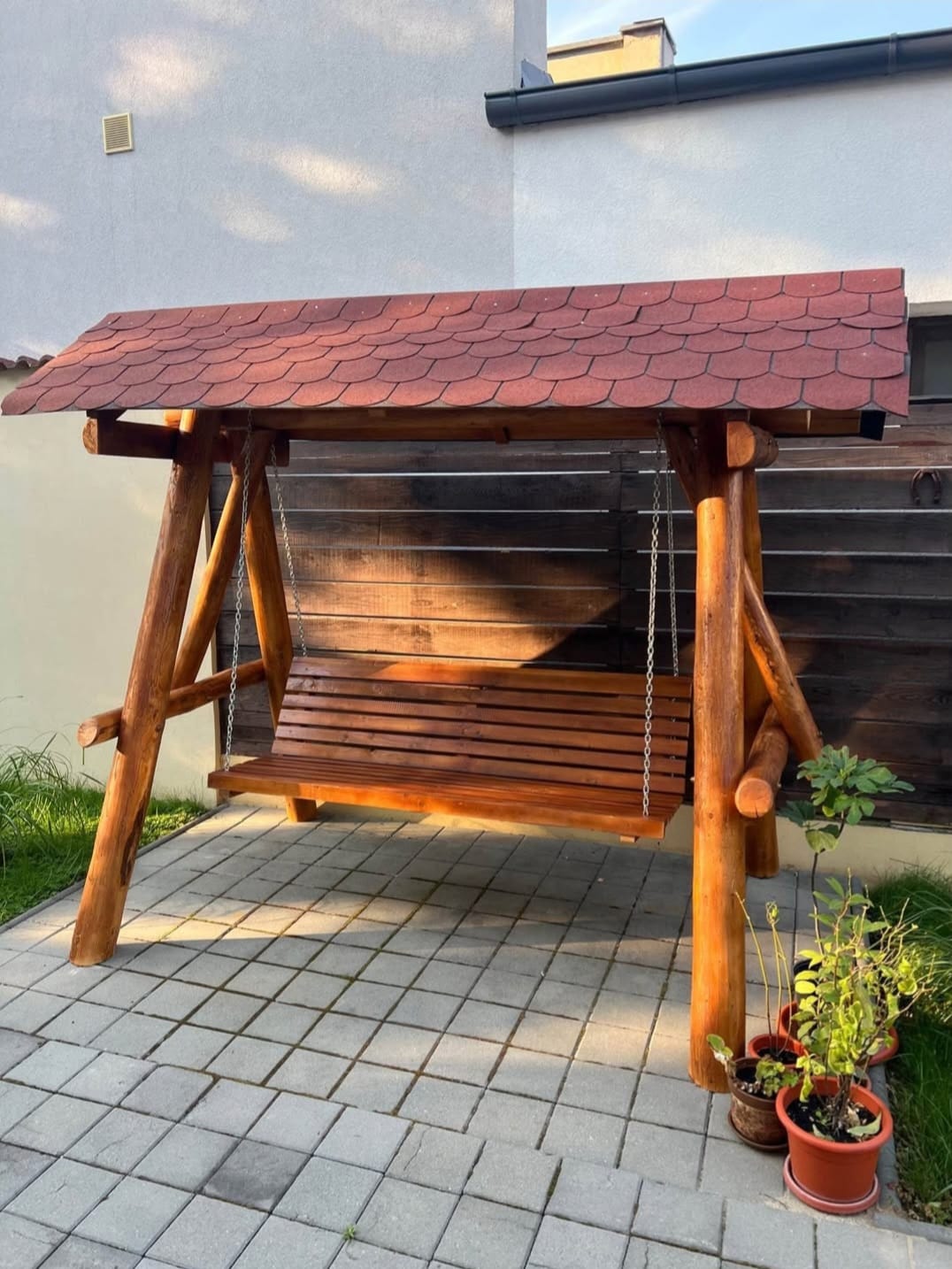 Balansoar Rustic din Lemn Masiv – Model Clasic - imagine 27