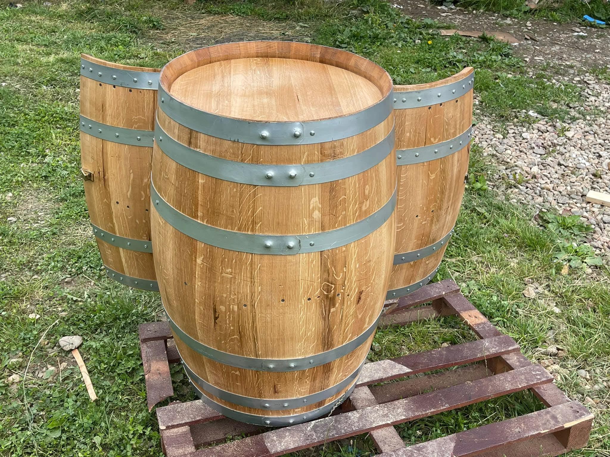 Butoi Rustic Decorativ cu Uși – Minibar cu Personalitate - imagine 5