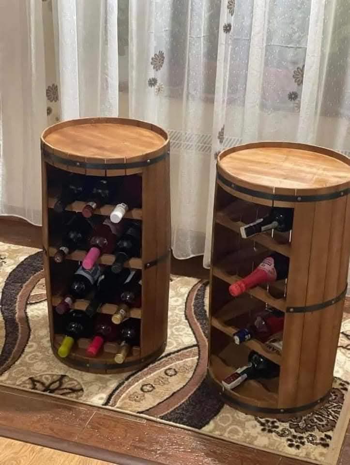 Butoi Rustic Decorativ fără Uși – Minibar cu Personalitate - imagine 4