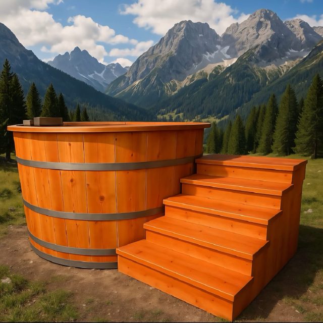 Ciubăr Rustic din Lemn